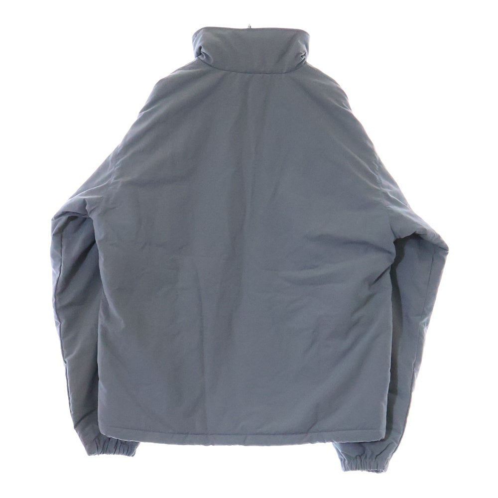 The Ennoy Professional(エンノイプロフェッショナル) 23AW ×スタイリスト私物 NYLON PADDED JACKET ロゴエンブロイダリー ナイロン パテッドジャケット グレー AW23BRENJK03LP