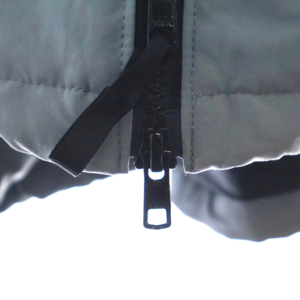 The Ennoy Professional(エンノイプロフェッショナル) 23AW ×スタイリスト私物 NYLON PADDED JACKET ロゴエンブロイダリー ナイロン パテッドジャケット グレー AW23BRENJK03LP