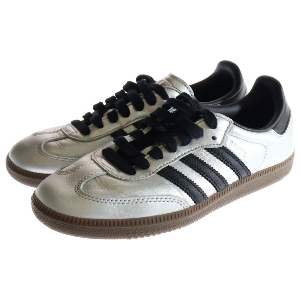 adidas Originals(アディダスオリジナルス) WMNS SAMBA ウィメンズ サンバ OG シルバーメタリック コアブラック ガム ローカットスニーカー JI4218