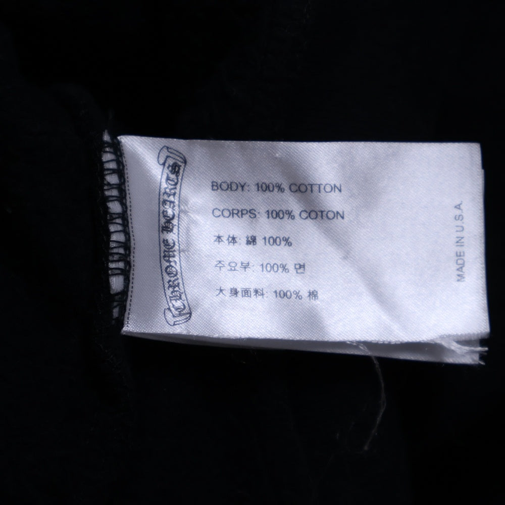 CHROME HEARTS(クロムハーツ) DAGGER ZIP HOODIE アーチロゴプリント ダガー ジップアップフーディー パーカー スウェット ブラック