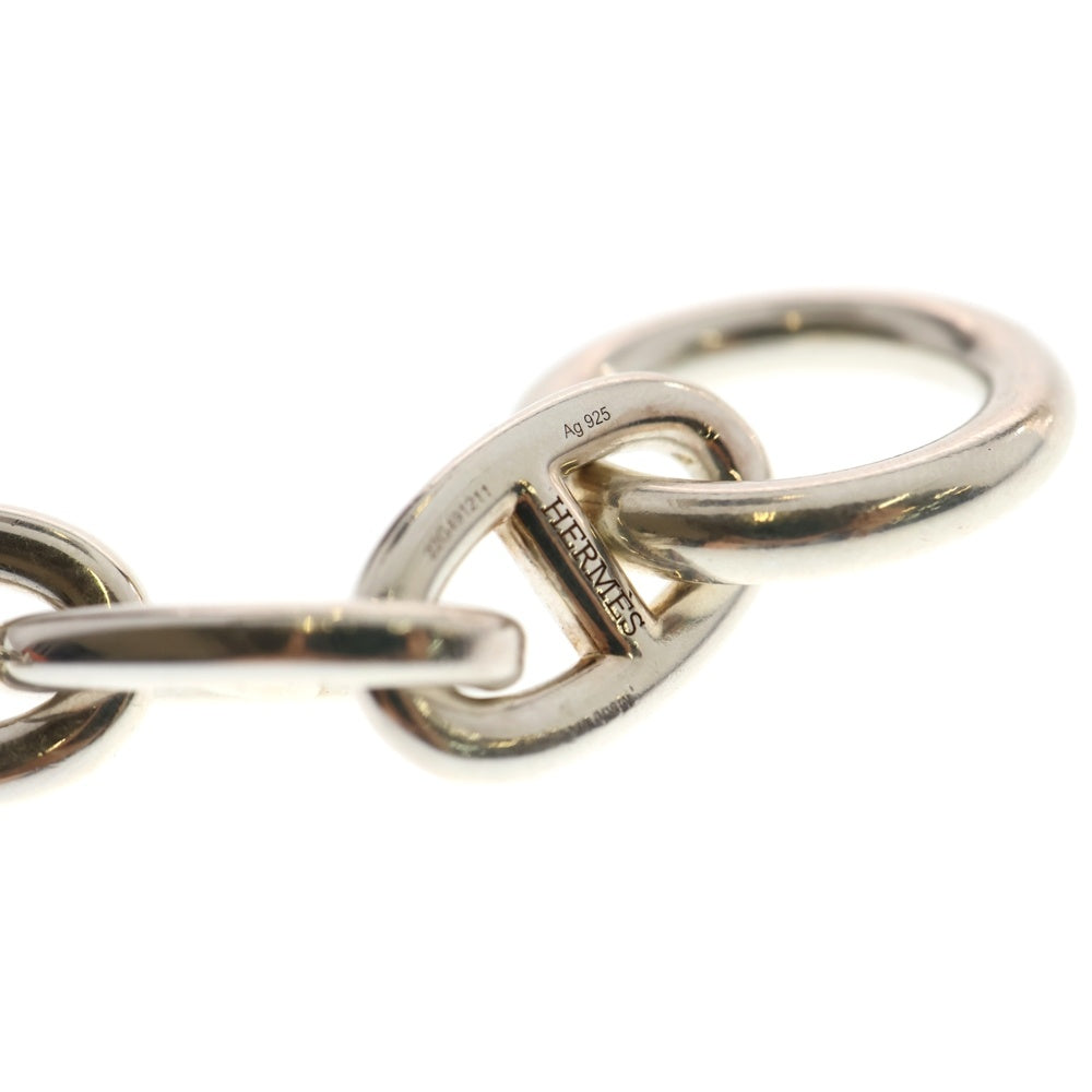 HERMES シルバーチェーンブレスレットMM12コマ HERMES(エルメス) Chaine d'Ancre TGM シェーヌダンクルTGM 12