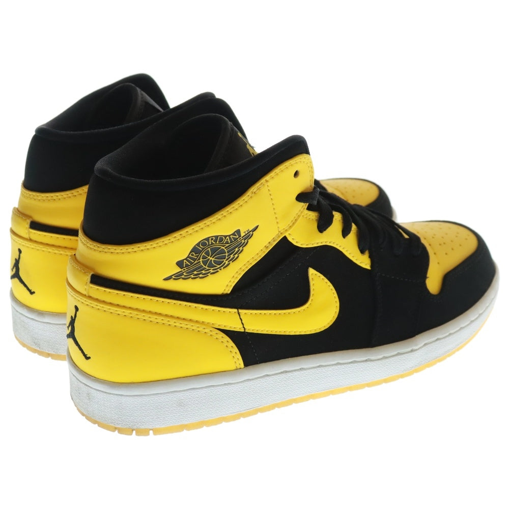 NIKE(ナイキ) AIR JORDAN 1 MID NEW LOVE エアジョーダン1 ニューラブ ミッドカットスニーカー イエロー/ブラック US8.5/26.5cm 554724-035