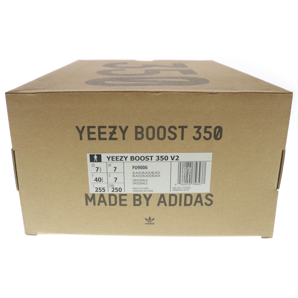 adidas(アディダス) YEEZY BOOST 350 V2 Black イージーブースト350V2 ブラック ローカットスニーカー ブラック US7.5/25.5cm FU9006