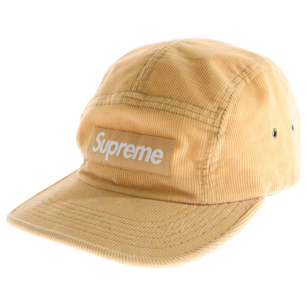 SUPREME(シュプリーム) 16AW Corduroy Camp Cap フロントロゴ コーディロイ キャンプキャップ 帽子 ベージュ