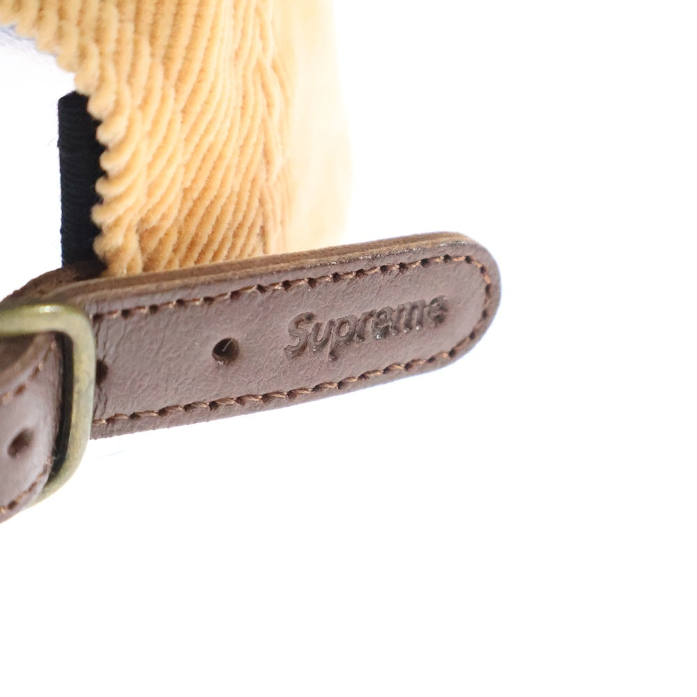 SUPREME(シュプリーム) 16AW Corduroy Camp Cap フロントロゴ コーディロイ キャンプキャップ 帽子 ベージュ