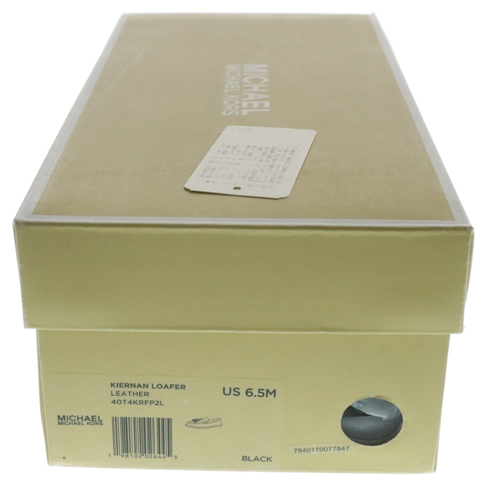 MICHAEL KORS(マイケルコース) KIERNAN LOAFER キーナン レザーローファー レディース ブラック 40T4KRFP2L