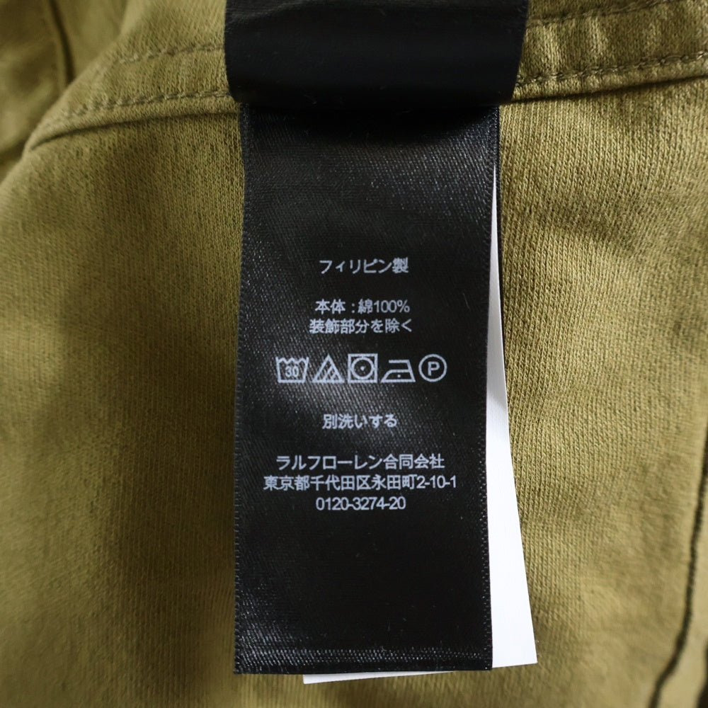 RRL(ダブルアールエル) ヘリンボーン サファリ ジャケット ベルテッド ジップアップ ブルゾン オリーブ MNRRKNI16820173