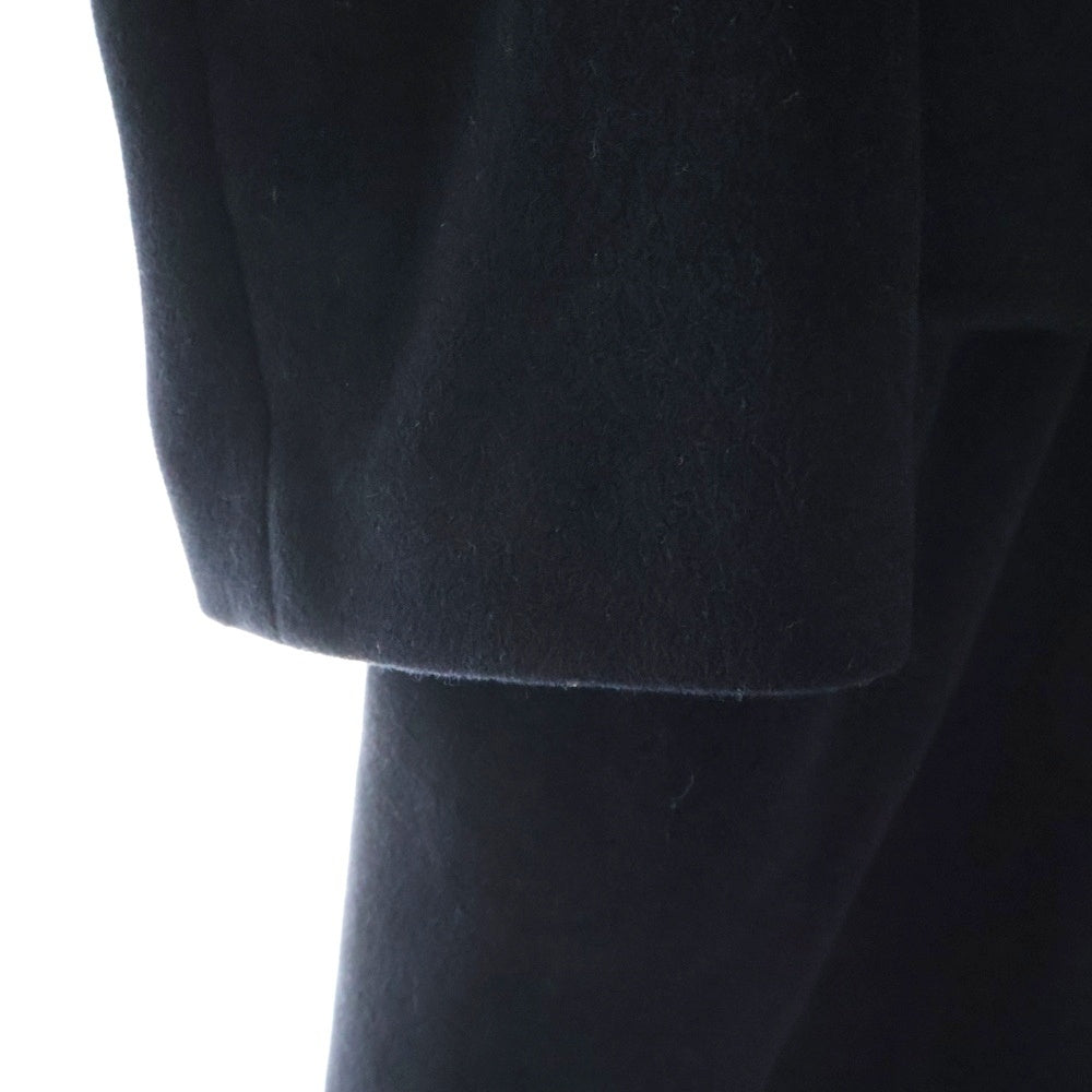 Yohji Yamamoto(ヨウジヤマモト) 06AW ファー付き ロングチェスターコート ブラック FB-C17-191 レディース