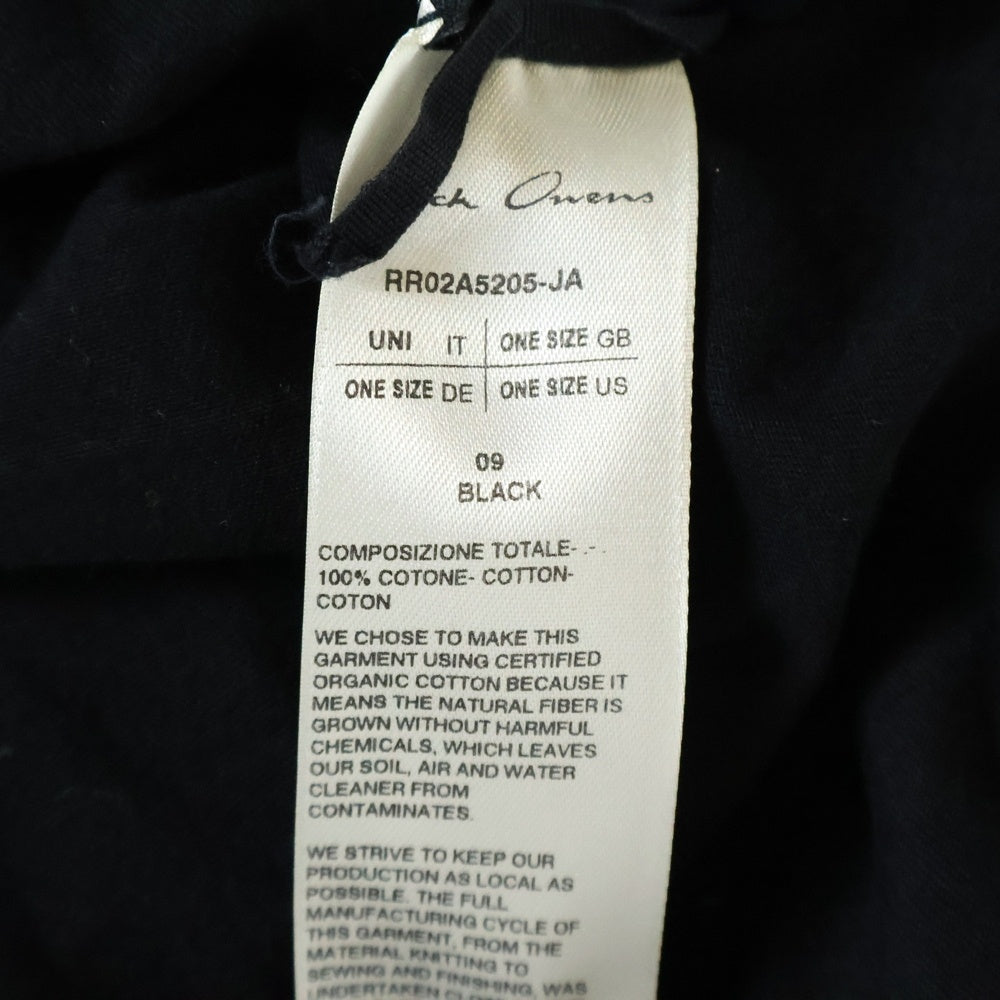 Rick Owens(リックオウエンス) TOMMY OVERSIZE トミー オーバーサイズTシャツ ブラック RR02A5205-JA