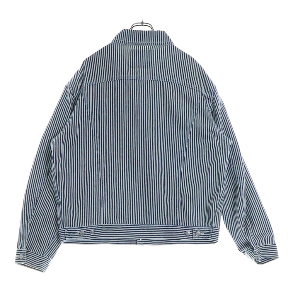 Levi's(リーバイス) 23SS×NIGO 557XX Hickory Stripe Trucker Jacket ヒッコリーストライプ トラッカー デニム ジャケット ホワイト/ブルー A5904-0000