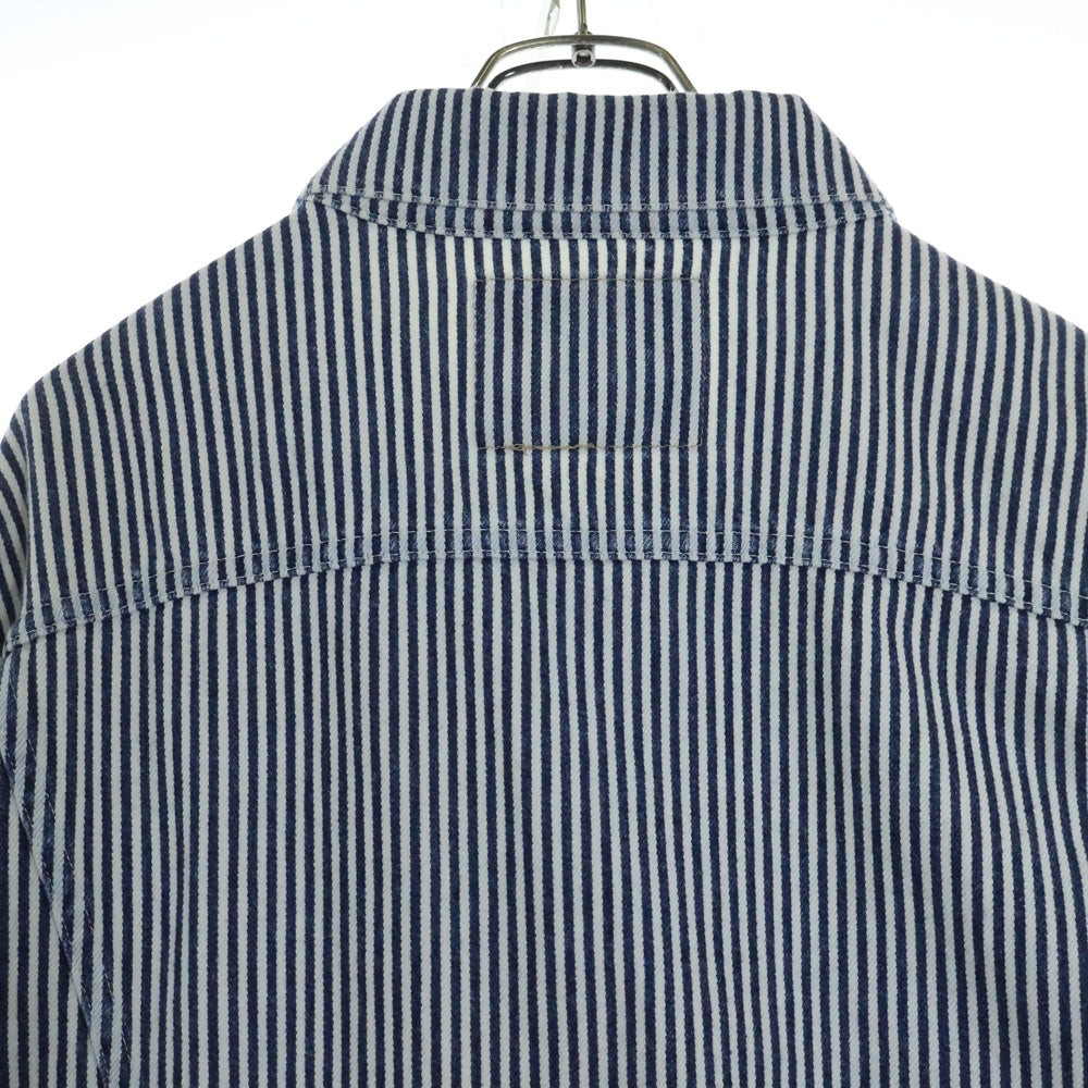 Levi's(リーバイス) 23SS×NIGO 557XX Hickory Stripe Trucker Jacket ヒッコリーストライプ トラッカー デニム ジャケット ホワイト/ブルー A5904-0000