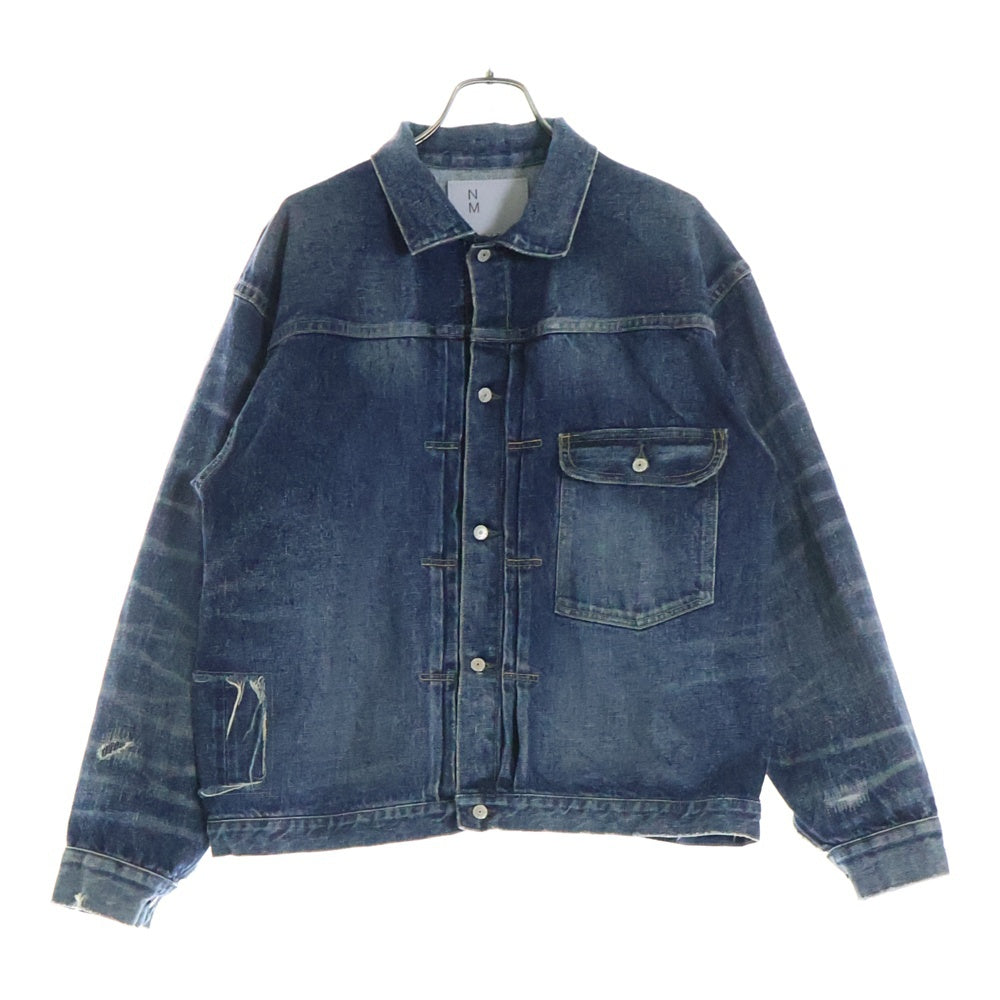 eYe COMME des GARCONS JUNYA WATANABE MAN(アイ コム デ ギャルソン ジュンヤ ワタナベ マン) ×New Manual 24AW W-NAME T-BACK DENIM JACKET ニューマニュアル デニムジャケット インディゴ WN-K924-100