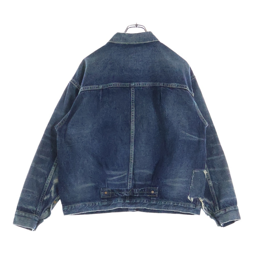 eYe COMME des GARCONS JUNYA WATANABE MAN(アイ コム デ ギャルソン ジュンヤ ワタナベ マン) ×New Manual 24AW W-NAME T-BACK DENIM JACKET ニューマニュアル デニムジャケット インディゴ WN-K924-100