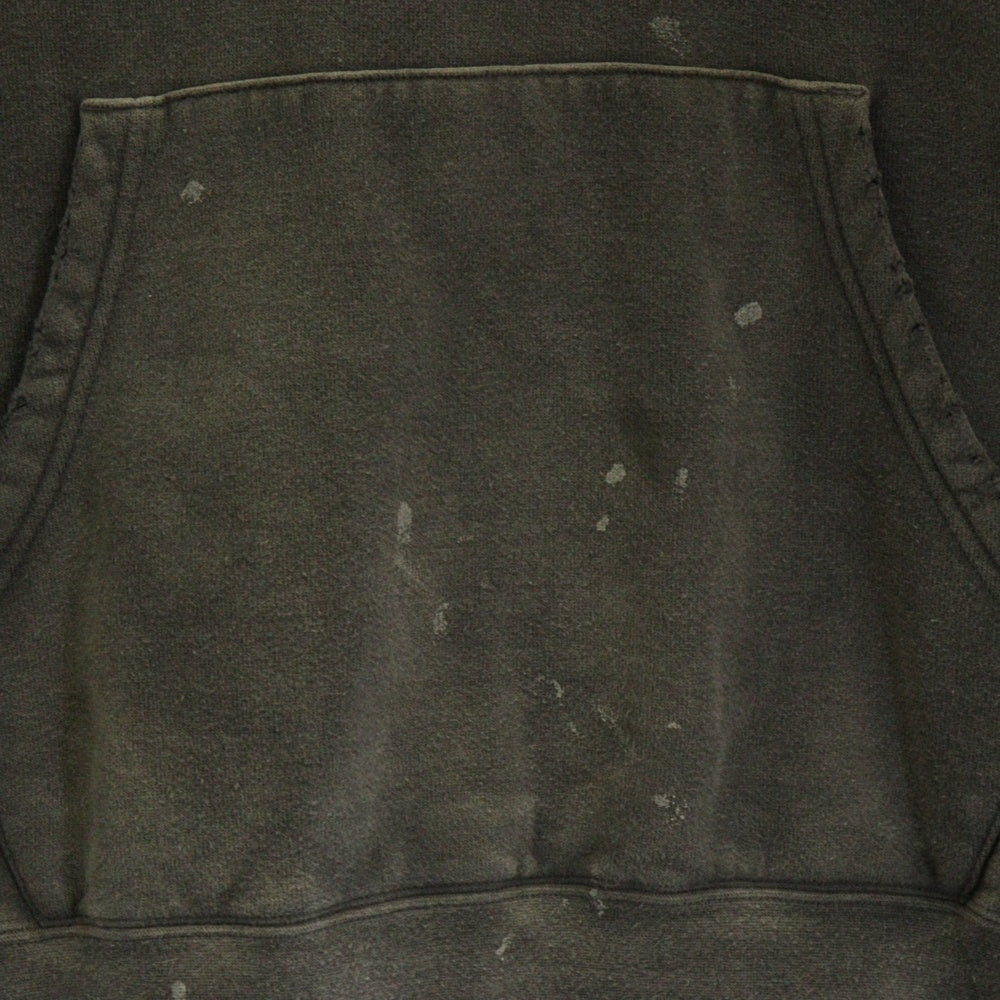 VISVIM(ヴィスヴィム) 22AW AMPLUS SB HOODIE P.O. CRASH アンプラス フーディ クラッシュ加工パーカー グレー 0122205010015
