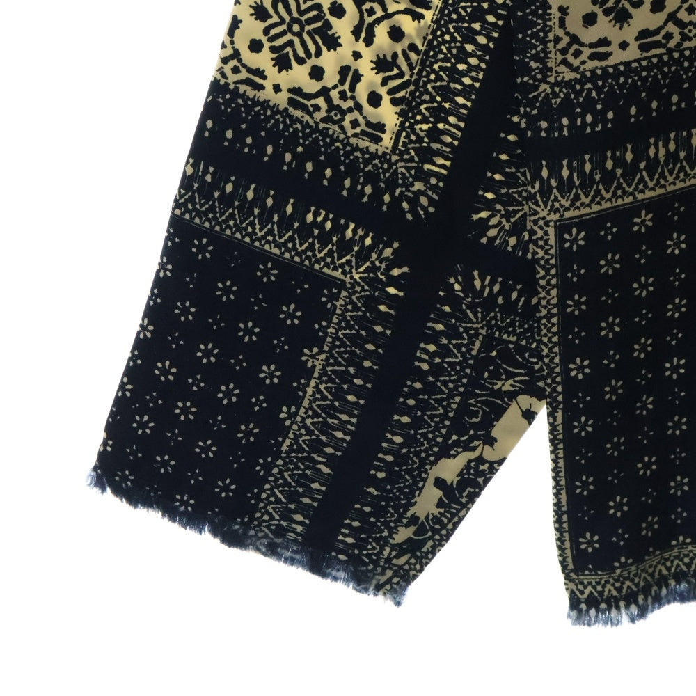 KITH(キス) Silk Twill Boxy Collared Overshirt Vista シルクツイル ボクシーカラー オーバーシャツ ネイビー