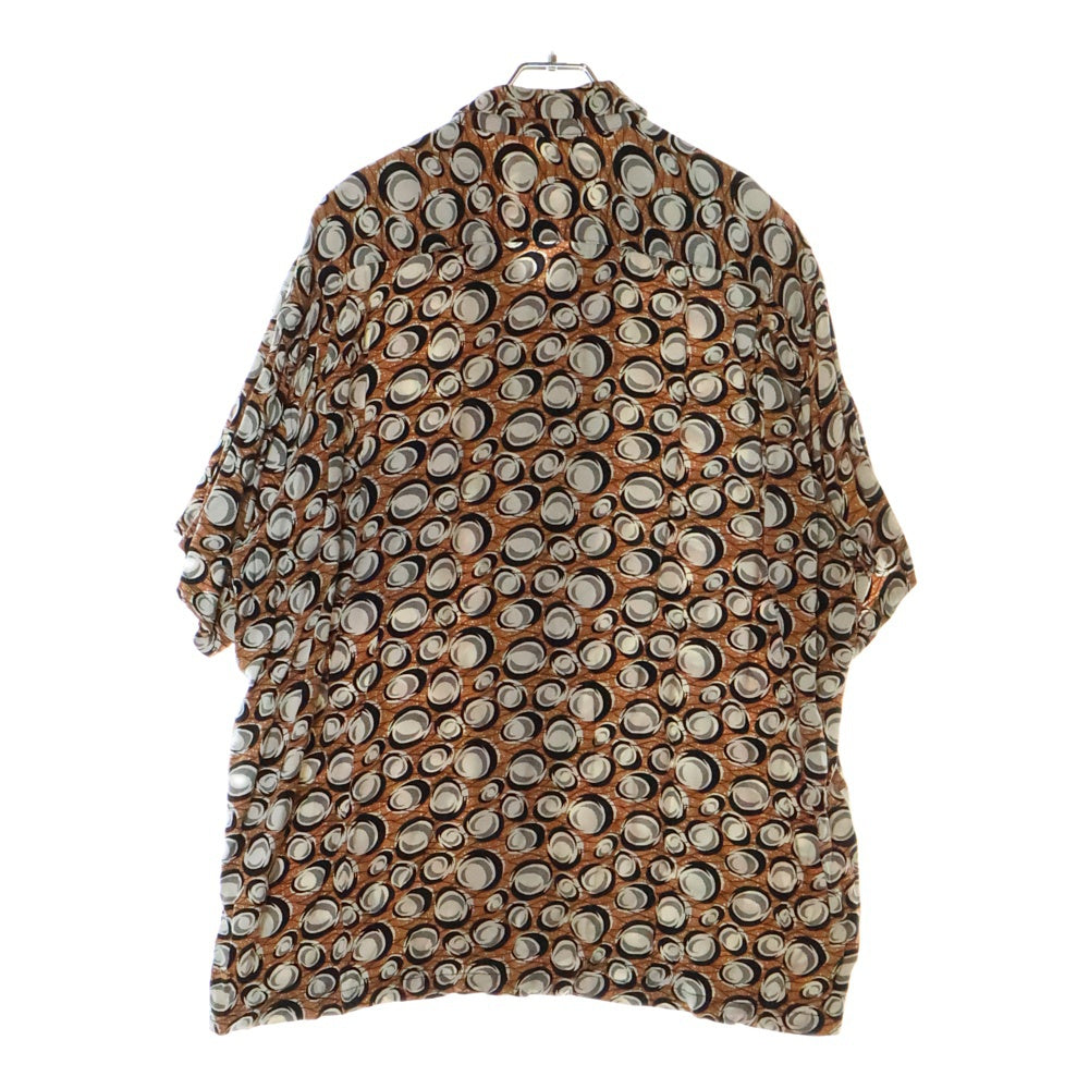 STUSSY(ステューシー) OLD オールド 総柄 オープンカラー 半袖シャツ オレンジ/ホワイト