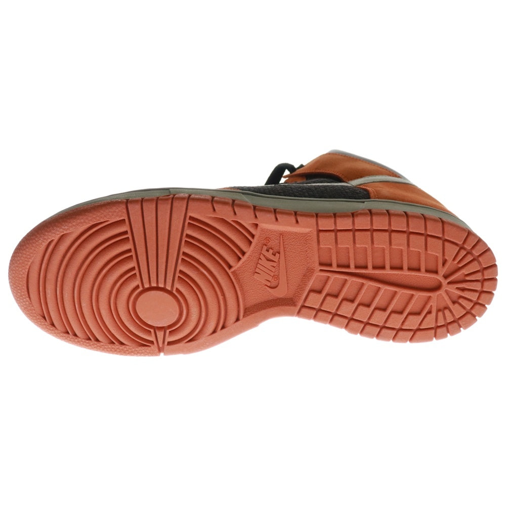 NIKE(ナイキ) 【観賞用 2007年製】 DUNK HIGH HOOP ORANGE ダンク フープ オレンジ ハイカットスニーカー ブラック/オレンジ US9.5/27.5cm 317982-001
