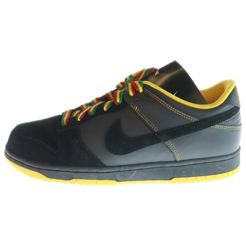 NIKE(ナイキ) 【観賞用 2007年製】DUNK LOW CL RASTA PACK BLACK VARSITY MAIZE ダンク シーエル ラスタ パック ブラック バーシティ メイズ ローカットスニーカー 304714-908