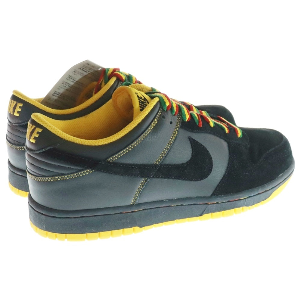 NIKE(ナイキ) 【観賞用 2007年製】DUNK LOW CL RASTA PACK BLACK VARSITY MAIZE ダンク シーエル ラスタ パック ブラック バーシティ メイズ ローカットスニーカー 304714-908