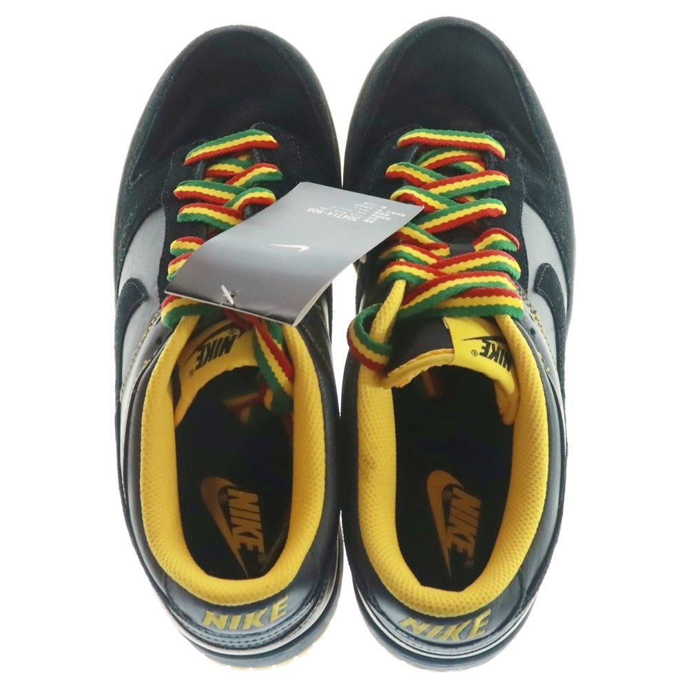 NIKE(ナイキ) 【観賞用 2007年製】DUNK LOW CL RASTA PACK BLACK VARSITY MAIZE ダンク シーエル ラスタ パック ブラック バーシティ メイズ ローカットスニーカー 304714-908
