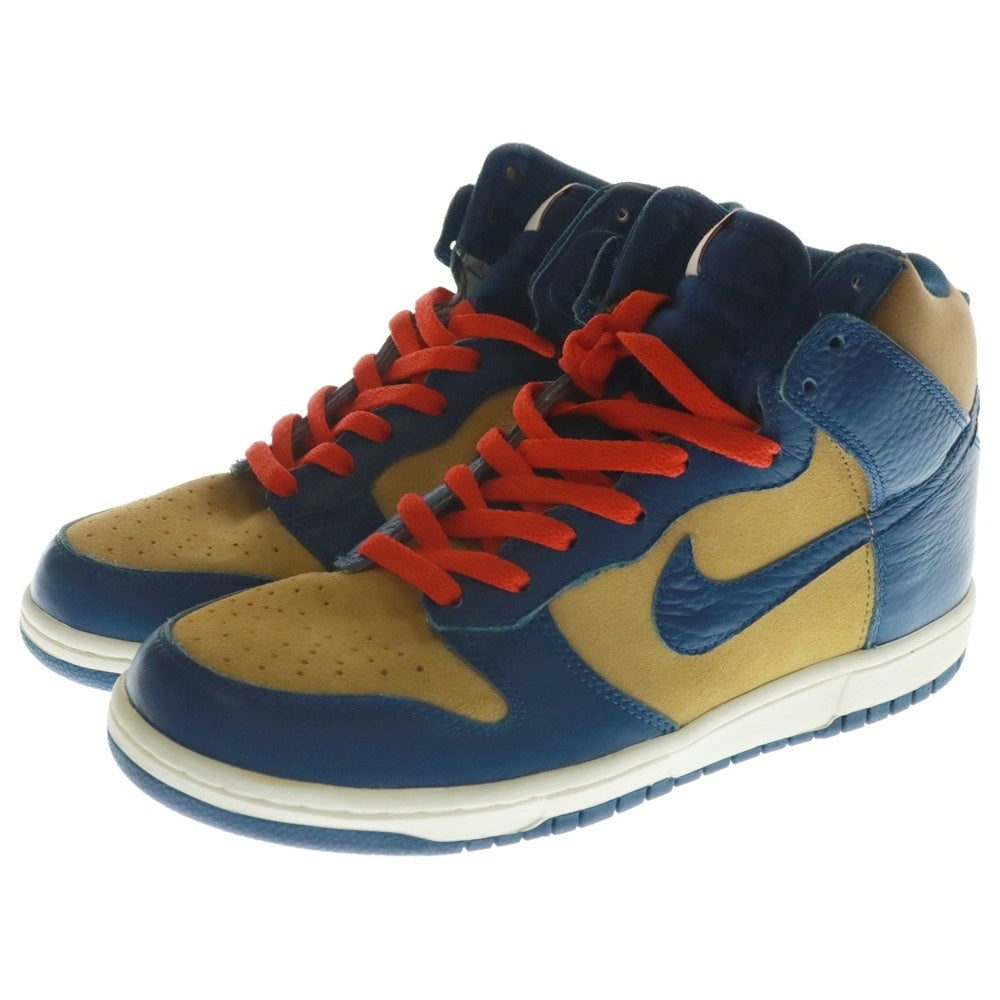 NIKE(ナイキ) 【観賞用 2010年製】 DUNK HIGH GOLDEN HARVEST METEOR BLUE-SL ダンク ハイ ゴールデン ハーベスト メター ブルー ハイカットスニーカー 407920-700