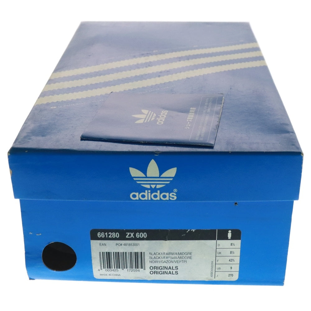 adidas(アディダス) 【観賞用 2007年製】 ZX 600 JAMAICAN ジャマイカン ローカットスニーカー グリーン/ブラック US9/27cm 661280