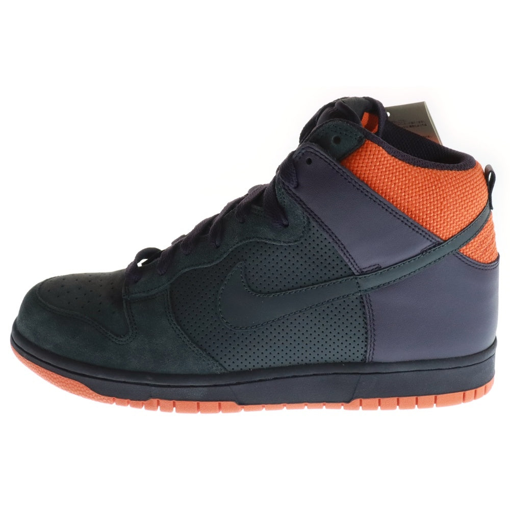 NIKE(ナイキ) 【観賞用 2008年製】 DUNK HIGH ANTHRACITE ダンク アンスラサイト ハイカットスニーカー ブラック/パープル/オレンジ US10/28cm 317982-002