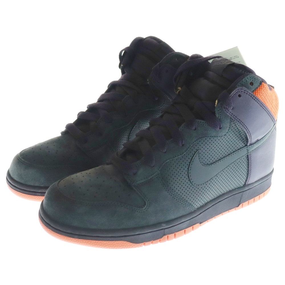 NIKE(ナイキ) 【観賞用 2008年製】 DUNK HIGH ANTHRACITE ダンク アンスラサイト ハイカットスニーカー ブラック/パープル/オレンジ US10/28cm 317982-002