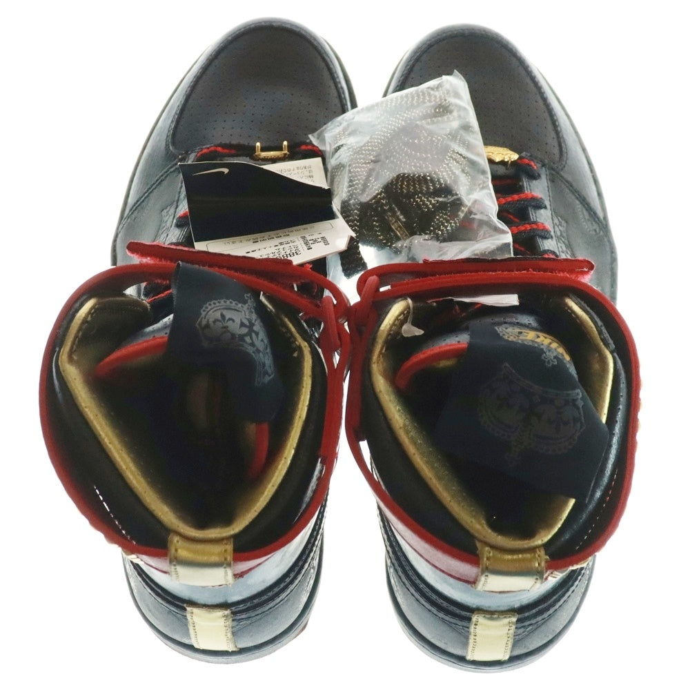 NIKE(ナイキ) 【観賞用 2009年製】 DYNASTY HIGH MIGHTY CROWN ダイナスティ マイティ クラウン ハイカットスニーカー ブラック/レッド US9.5/27.5cm 388986-001