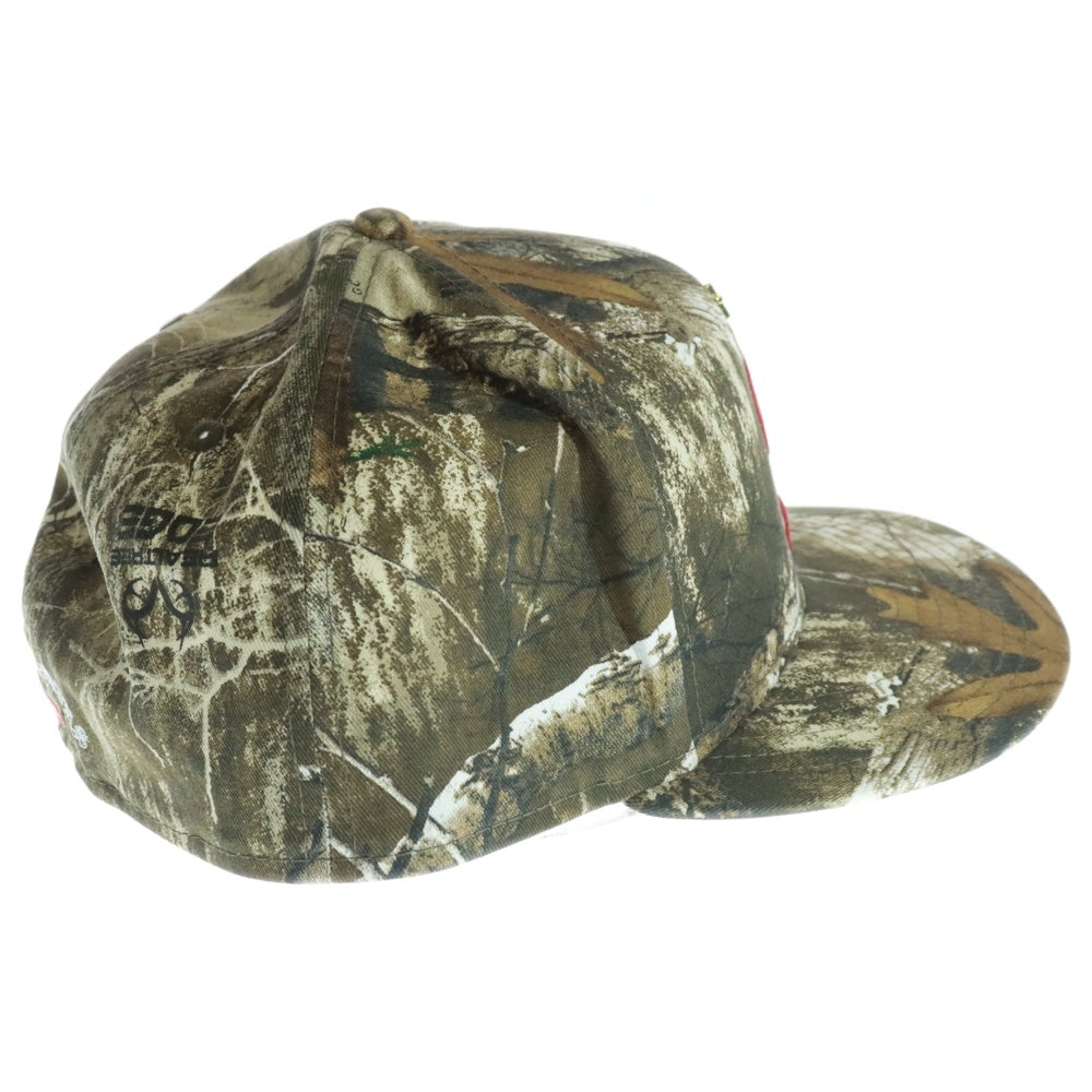 SUPREME(シュプリーム) 24SS ×NEW ERA Gold Cross S Logo Cap ニューエラ ゴールドクロス Sロゴ リアルツリーカモ 6パネル ベースボールキャップ 帽子 ブラウン