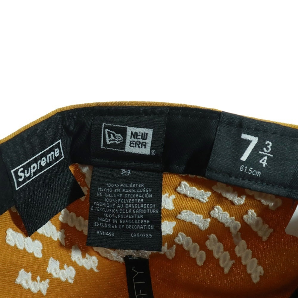 SUPREME(シュプリーム) 21SS Champions Box Logo New Era Cap ニューエラ チャンピオンズ ボックスロゴ 6パネル ベースボールキャップ 帽子 マスタード