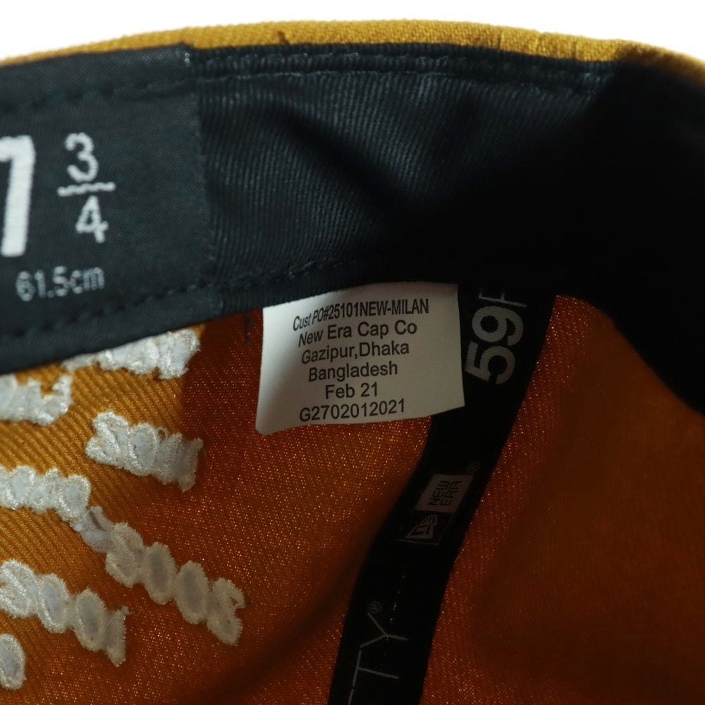 SUPREME(シュプリーム) 21SS Champions Box Logo New Era Cap ニューエラ チャンピオンズ ボックスロゴ 6パネル ベースボールキャップ 帽子 マスタード