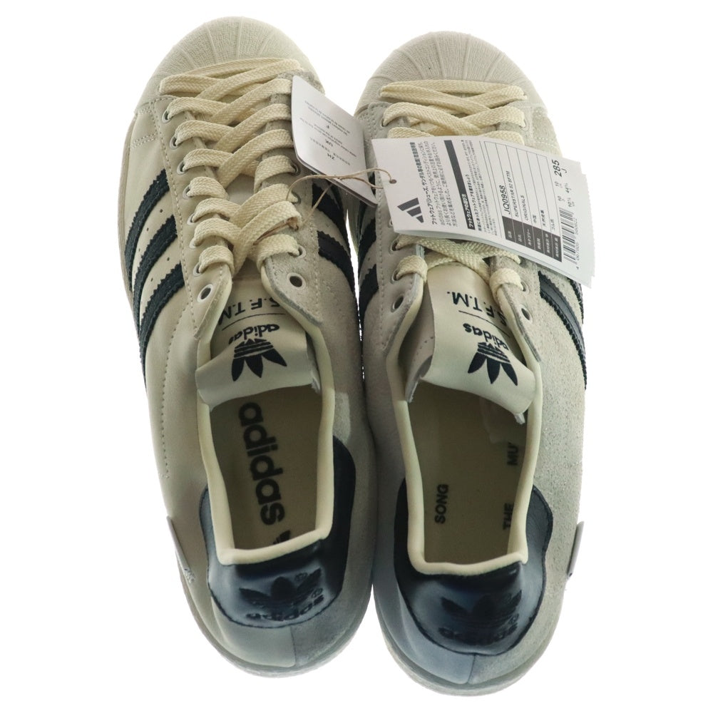 adidas(アディダス) SUPER STAR 82 SFTM スーパースター82 ソングフォーザミュート ローカットスニーカー ホワイトクリーム/ブラック US10.5/28.5cm JQ0958