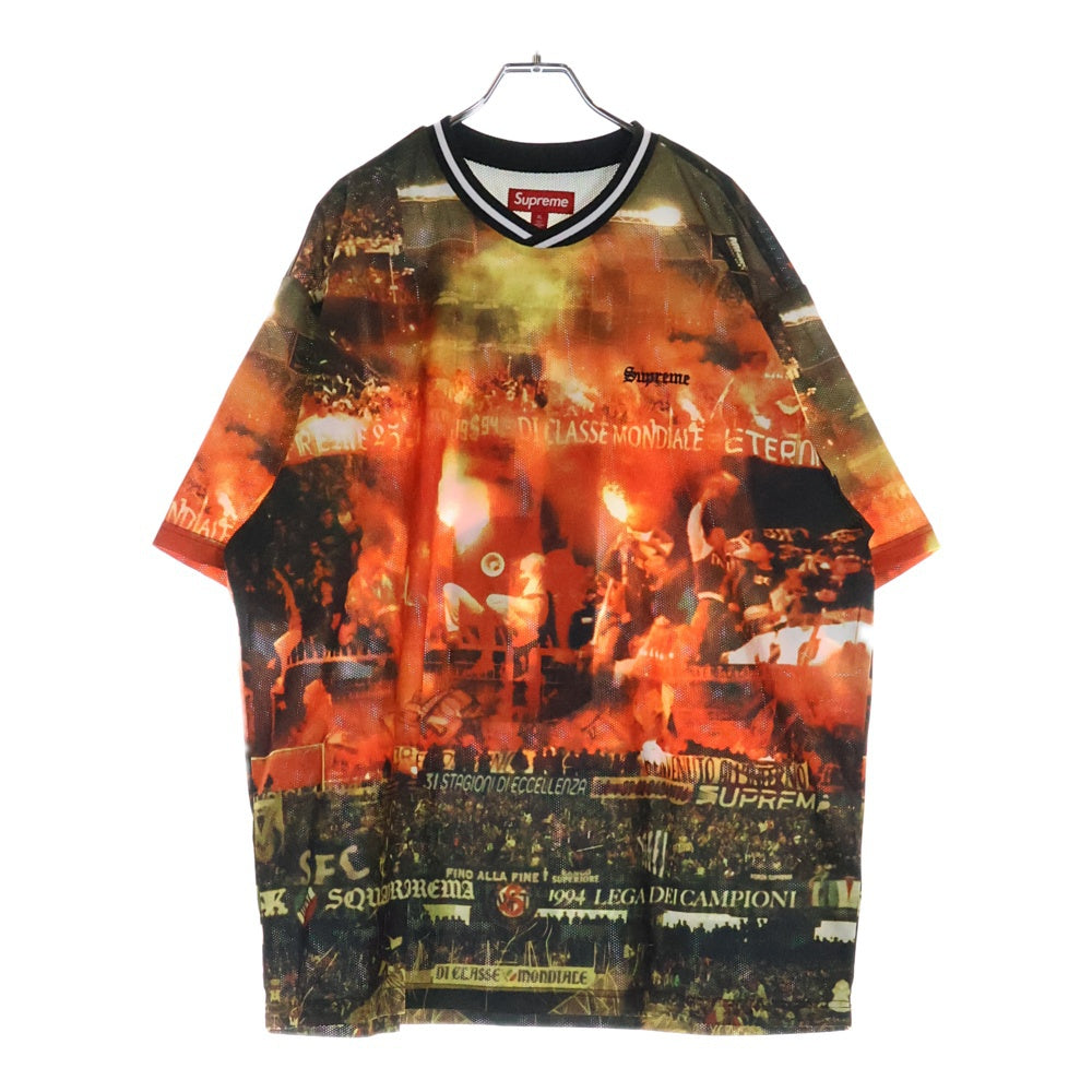 SUPREME(シュプリーム) 25SS Vinci Per Noi Soccer Jersey ヴィンチ ペル ノイ サッカージャージ 半袖カットソー Tシャツ オレンジ