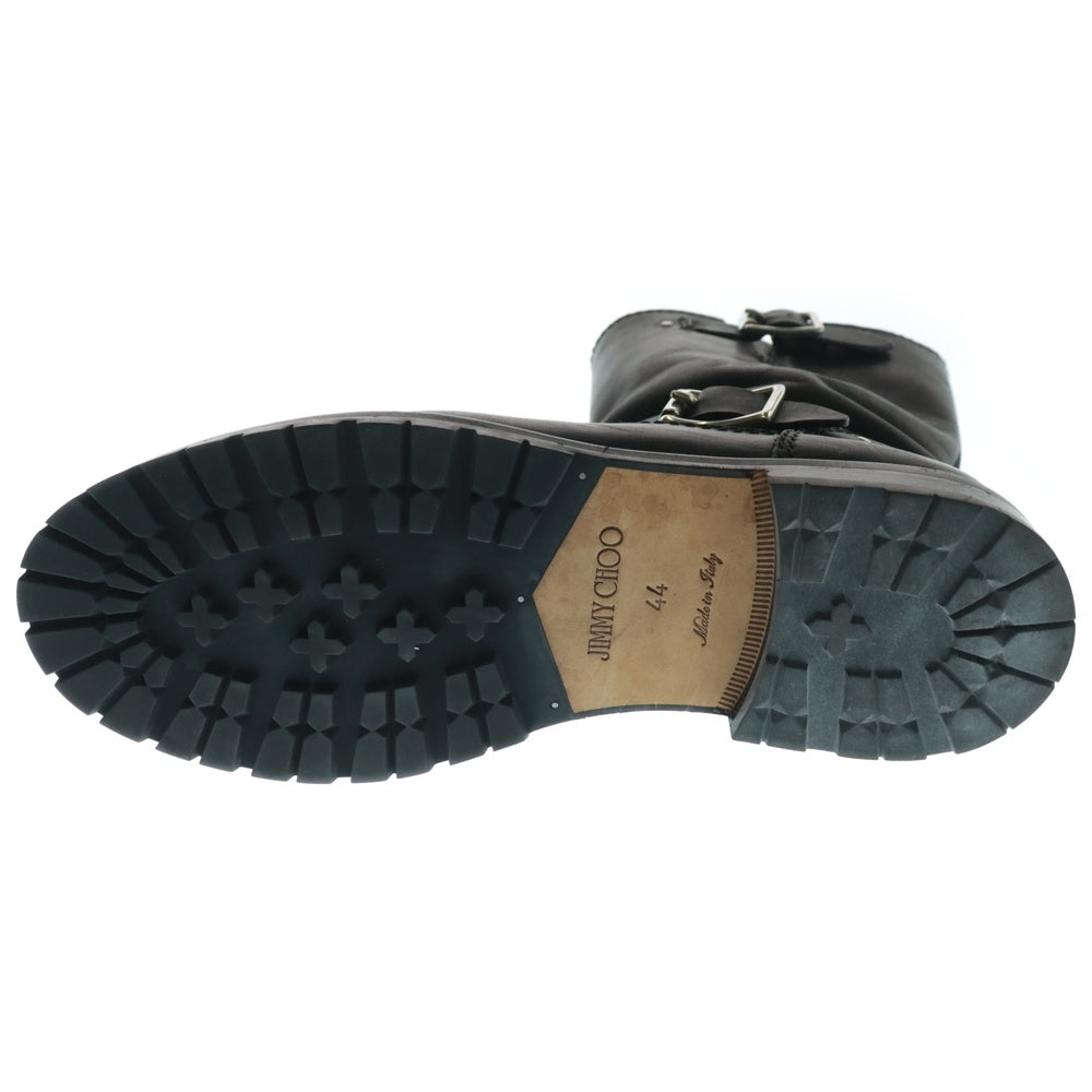 JIMMY CHOO(ジミーチュウ) 121YORK イタリア製 カーフレザー ハイカット エンジニアブーツ ブラック 21.YORK.CLF