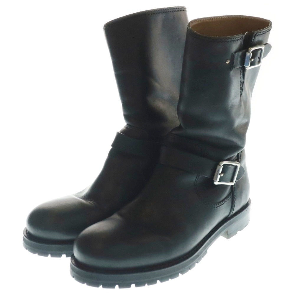 JIMMY CHOO(ジミーチュウ) 121YORK イタリア製 カーフレザー ハイカット エンジニアブーツ ブラック 21.YORK.CLF