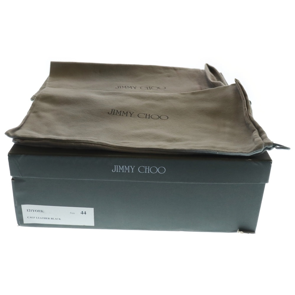 JIMMY CHOO(ジミーチュウ) 121YORK イタリア製 カーフレザー ハイカット エンジニアブーツ ブラック 21.YORK.CLF