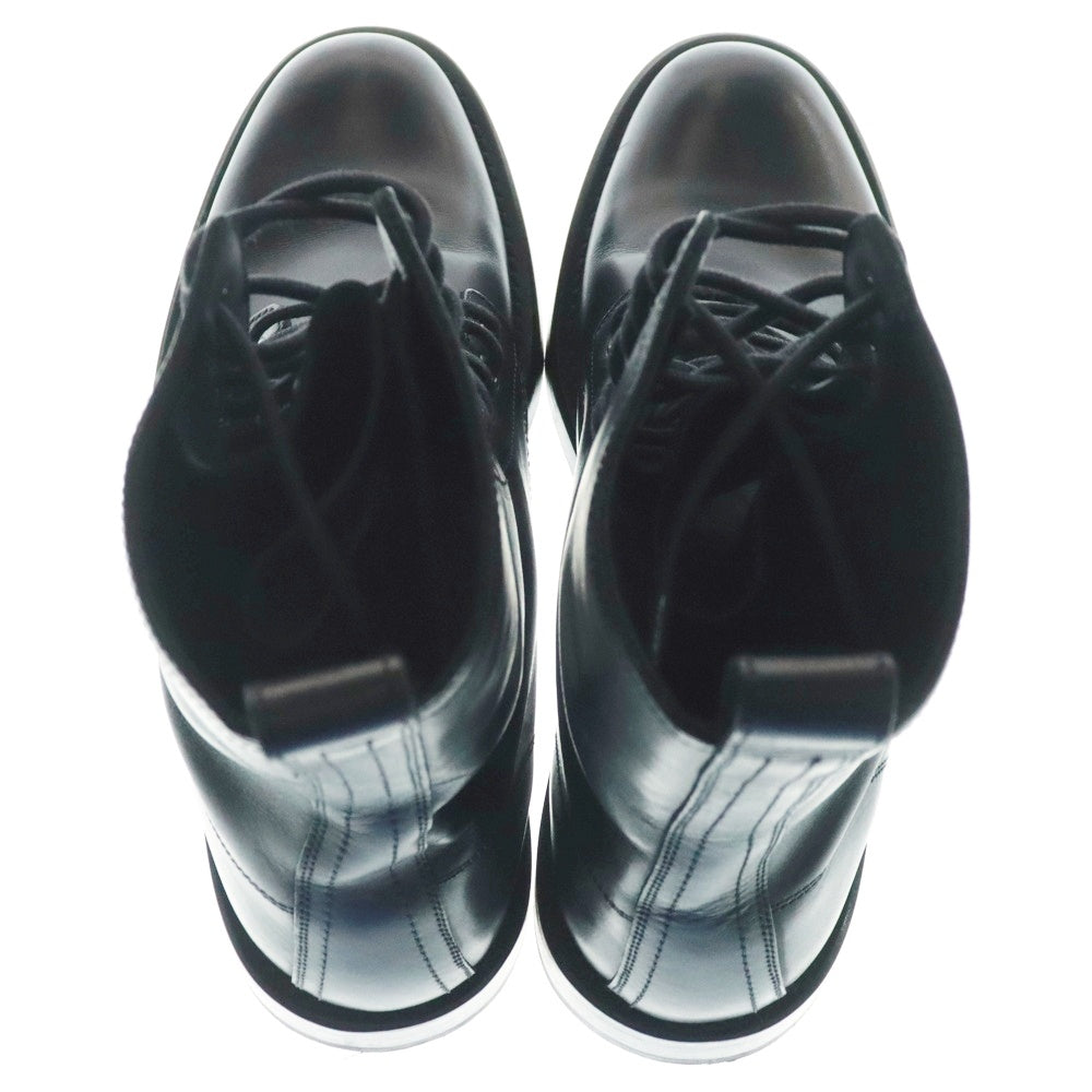 SAINT LAURENT PARIS(サンローランパリ) エディ期 スペイン製 クラシックレンジャー サイドロゴ レザー レースアップブーツ ブラック 330696 BQV00 1000