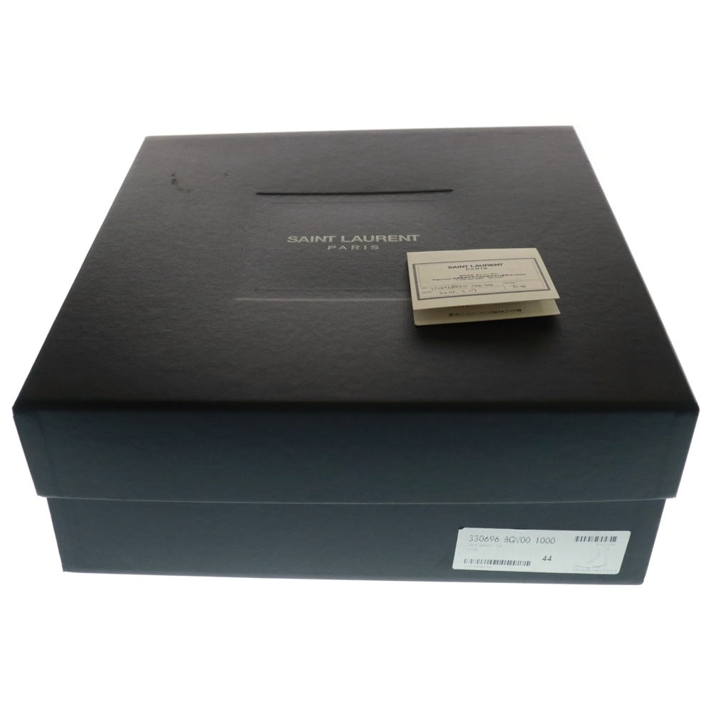 SAINT LAURENT PARIS(サンローランパリ) エディ期 スペイン製 クラシックレンジャー サイドロゴ レザー レースアップブーツ ブラック 330696 BQV00 1000