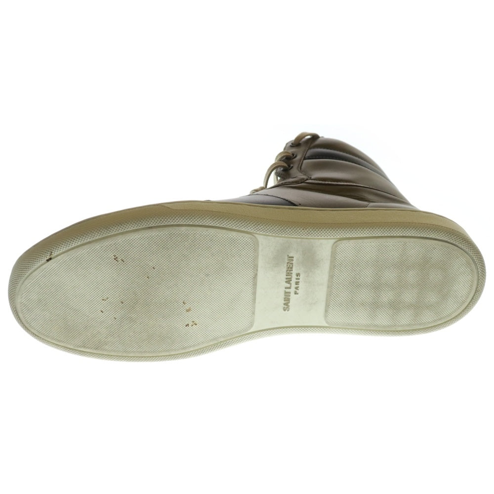 SAINT LAURENT PARIS(サンローランパリ) SIGNATURE COURT CLASSIC シグネチャー コート クラシック ハイカットスニーカー ブラウン/ブラック 418026 CN440 2966