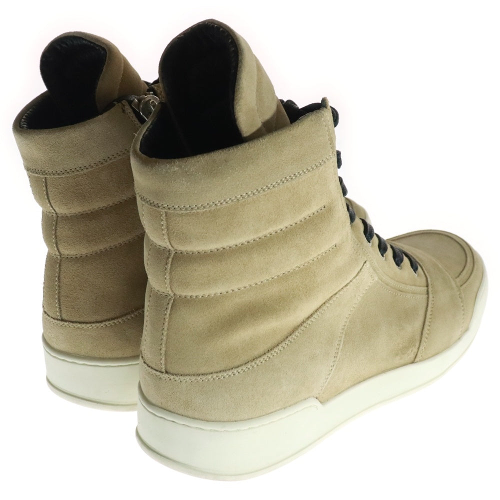 BALMAIN(バルマン) HIGH CUT SNEAKERS イタリア製 サイドジップ スエード ハイカットスニーカー ブラウン 51-T300-BA48