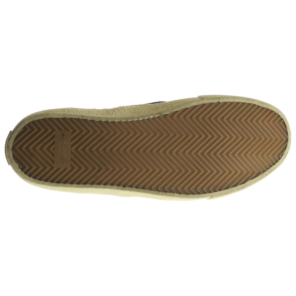 SAINT LAURENT PARIS(サンローランパリ) SLIP-ON スペイン製 スタッズ スリッポン ローカットスニーカー ブラック/シルバー 377365