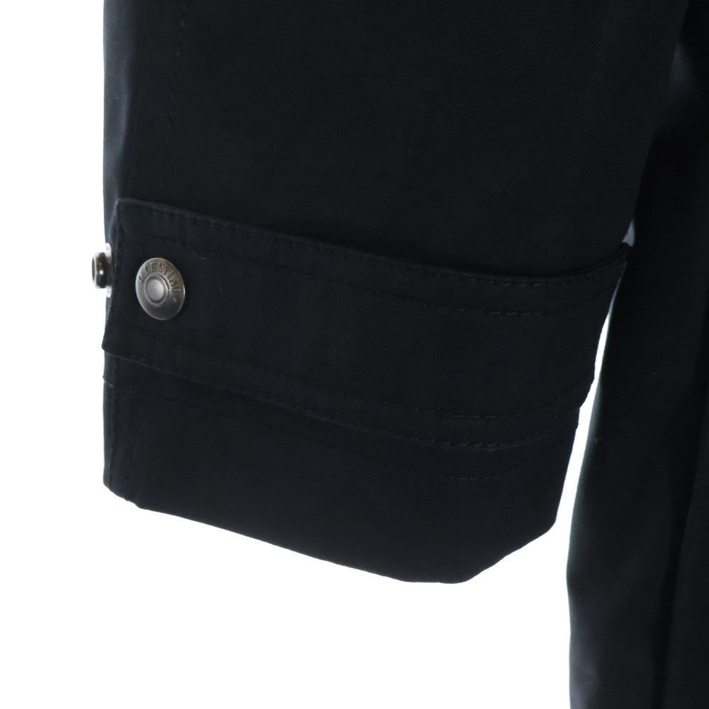 VALENTINO(ヴァレンティノ) バックロゴプリント コットン ロング モッズコート ブラック RV3CJB25KWC
