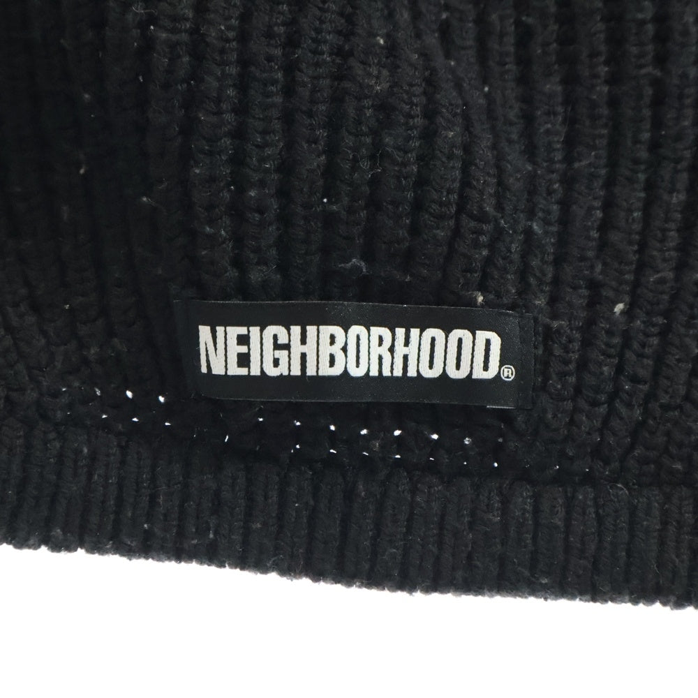 NEIGHBORHOOD(ネイバーフッド) OCTOPUS KNIT CAP ミドルゲージ オクトパス ニット キャップ ビーニー 帽子 ブラック