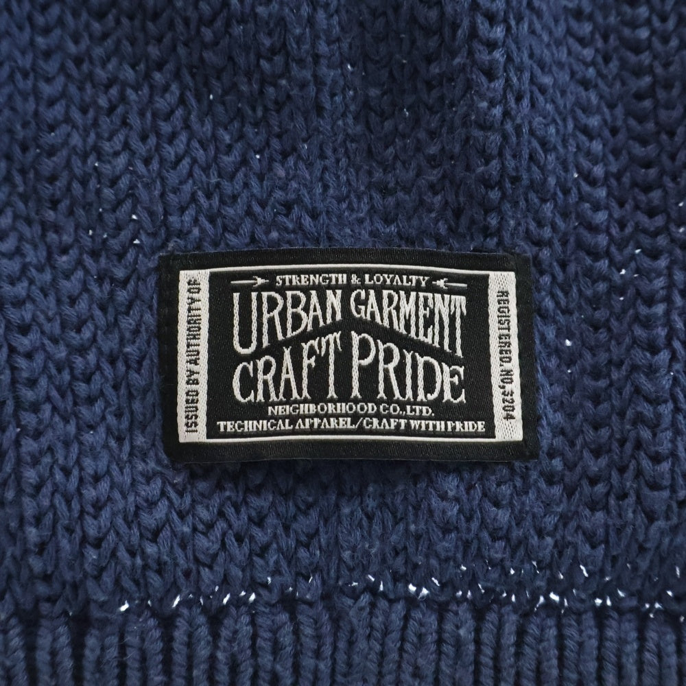 NEIGHBORHOOD(ネイバーフッド) OCTOPUS KNIT CAP ミドルゲージ オクトパス ニット キャップ ビーニー 帽子 ブルー