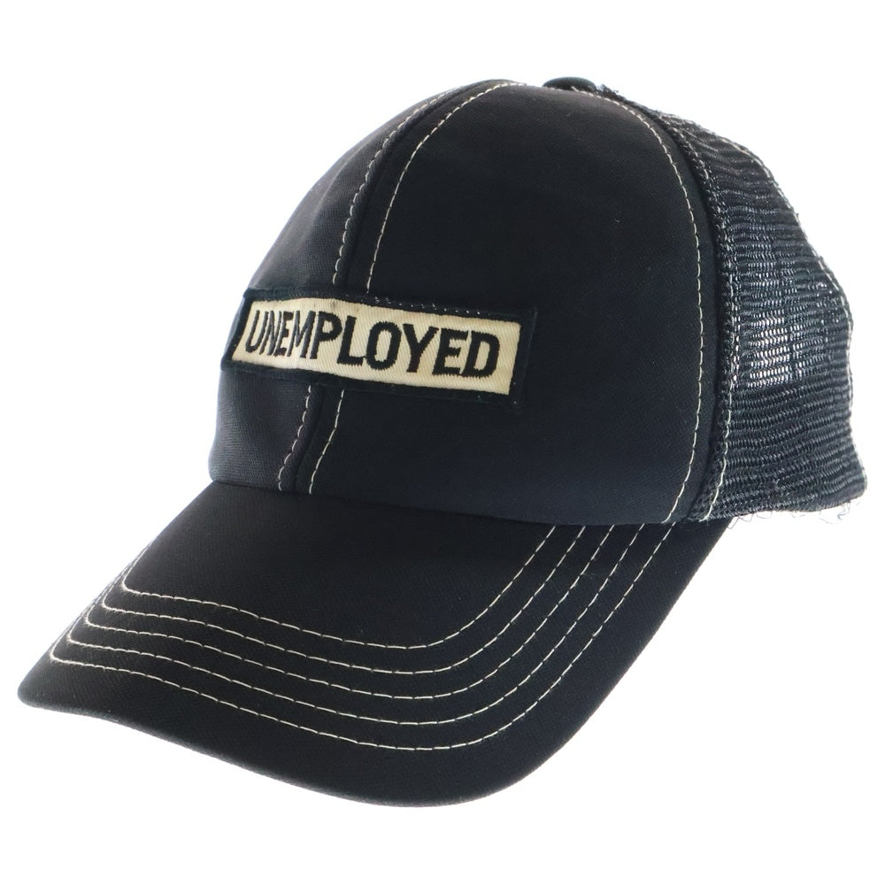 TENDERLOIN(テンダーロイン) UNEMPLOYED アンエンプロイド ワッペン ロゴ メッシュ ベースボールキャップ ブラック