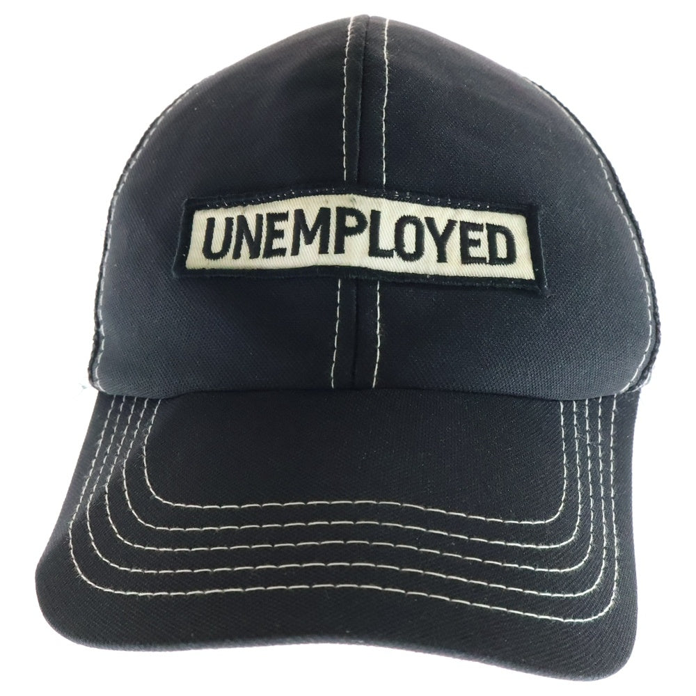 TENDERLOIN(テンダーロイン) UNEMPLOYED アンエンプロイド ワッペン ロゴ メッシュ ベースボールキャップ ブラック