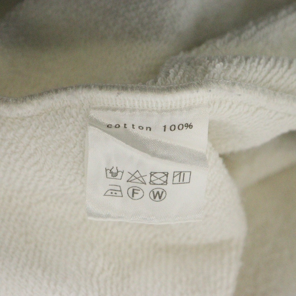 ha | za | ma(ハザマ) 19SS 堕ち去く都市のノースリーブパーカー グラフィックプリント スウェット ワンピース ブラック/ホワイト
