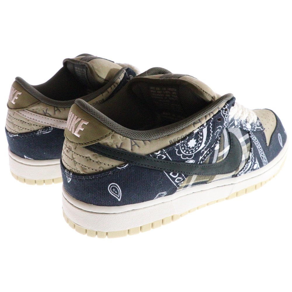 NIKE SB(ナイキエスビー) ×TRAVIS SCOTT CACTUS JACK DUNK LOW PRM QS トラヴィススコット カクタスジャック ダンク ローカットスニーカー ベージュ/ネイビー US7/26cm CT5053-001