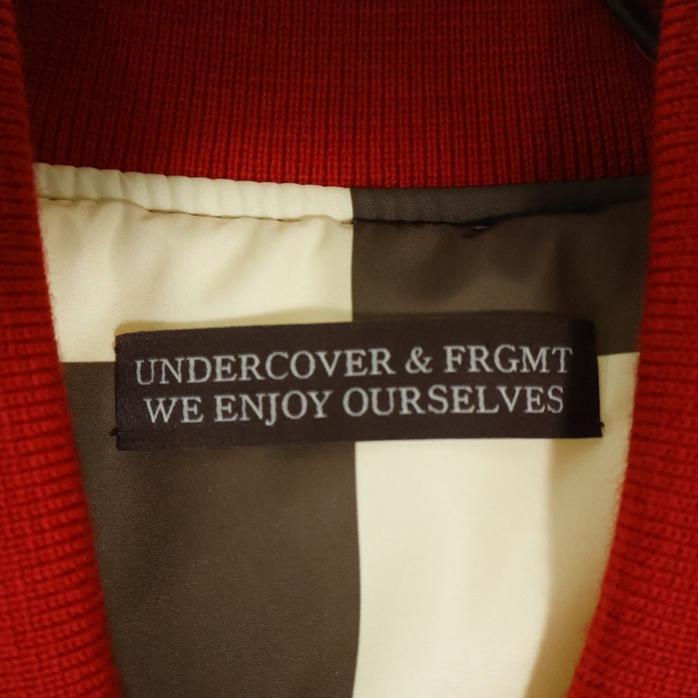 UNDERCOVER(アンダーカバー) 23AW ×FRAGMENT フラグメント NyツイルリバーシブルMA-1 ジップアップブルゾン カーキ UC2C9209-1